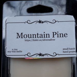 Handmade scented wax melts mountain pine